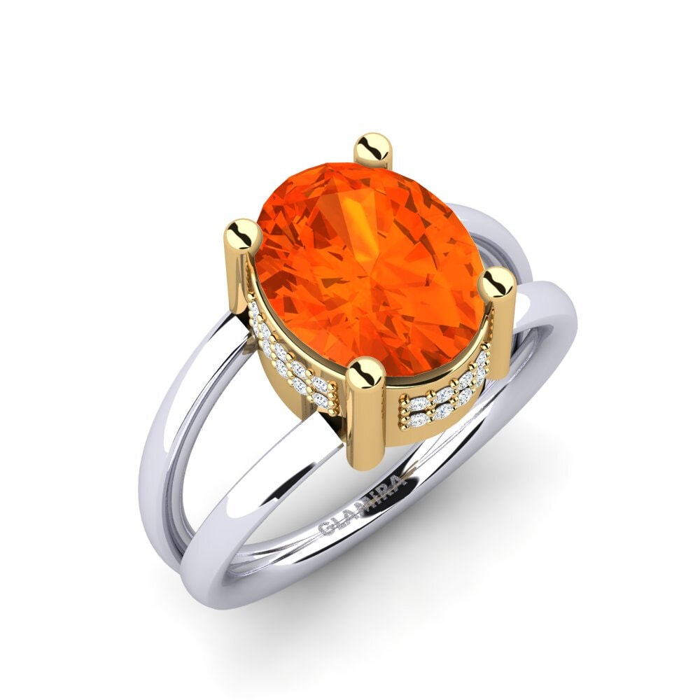 Fire-Opal Engagement Ring Maulika