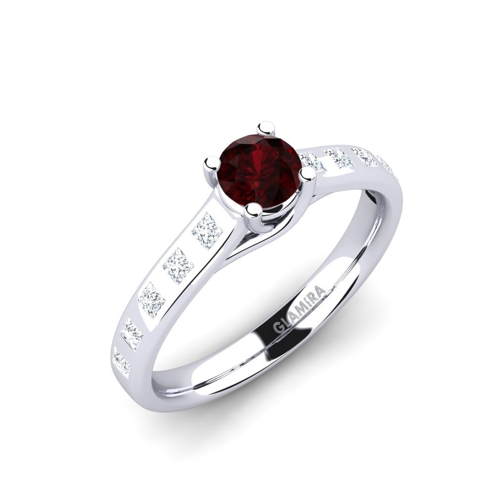 Garnet Engagement Ring Mauricette