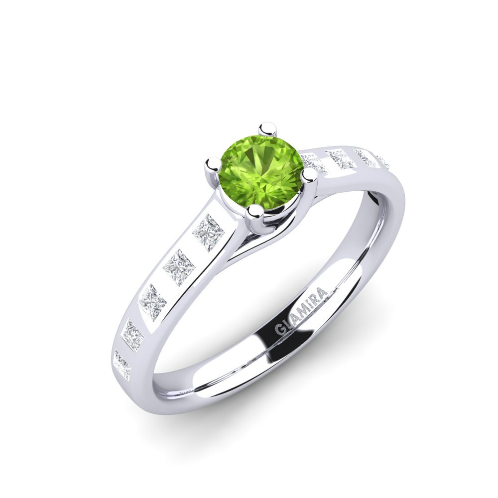Peridot Engagement Ring Mauricette