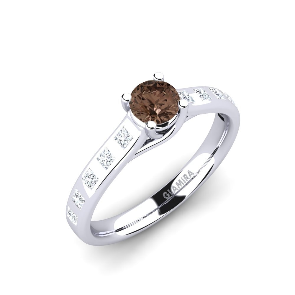 Smoky Quartz Engagement Ring Mauricette
