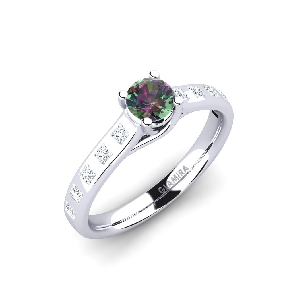 Mystic Topaz Engagement Ring Mauricette