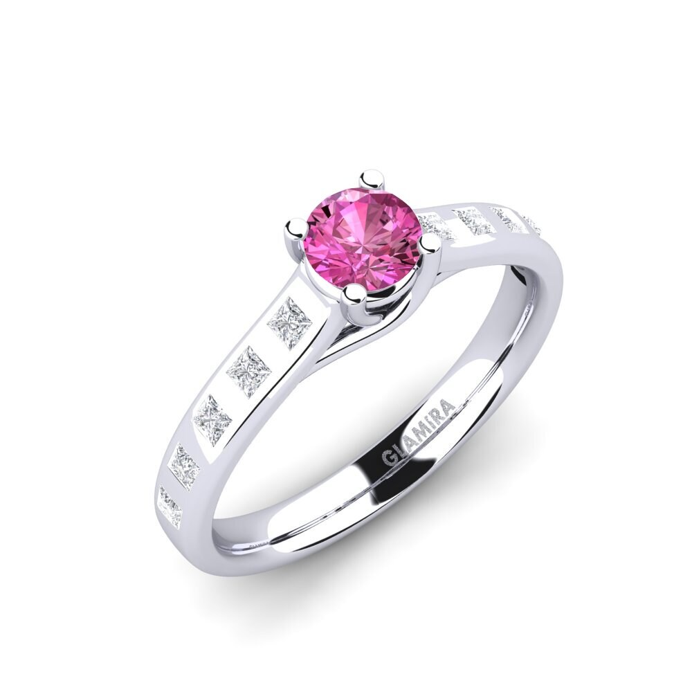 Pink Topaz Engagement Ring Mauricette
