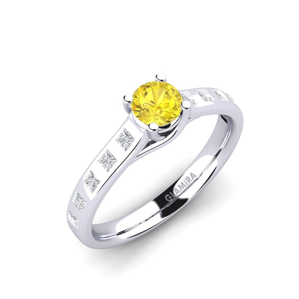 Yellow Sapphire Engagement Ring Mauricette