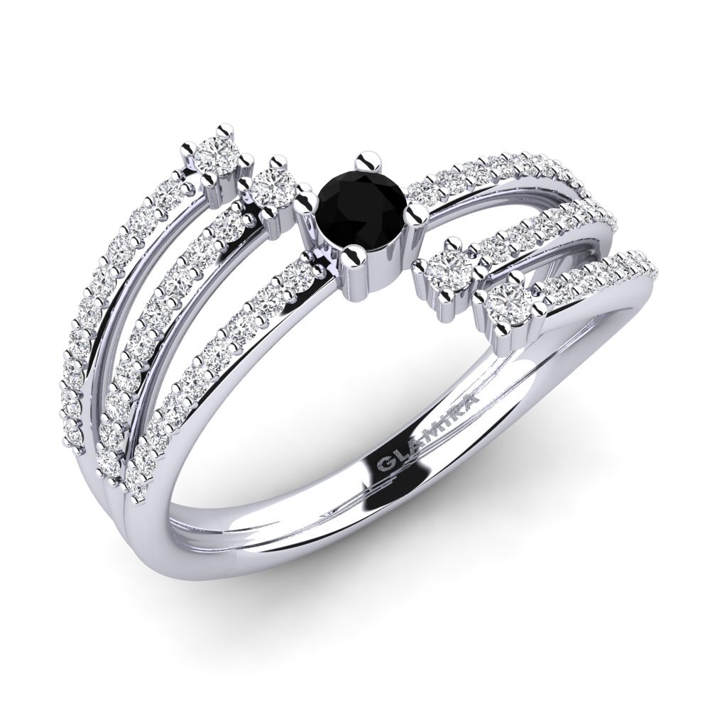 Black Diamond Engagement Ring Mavra