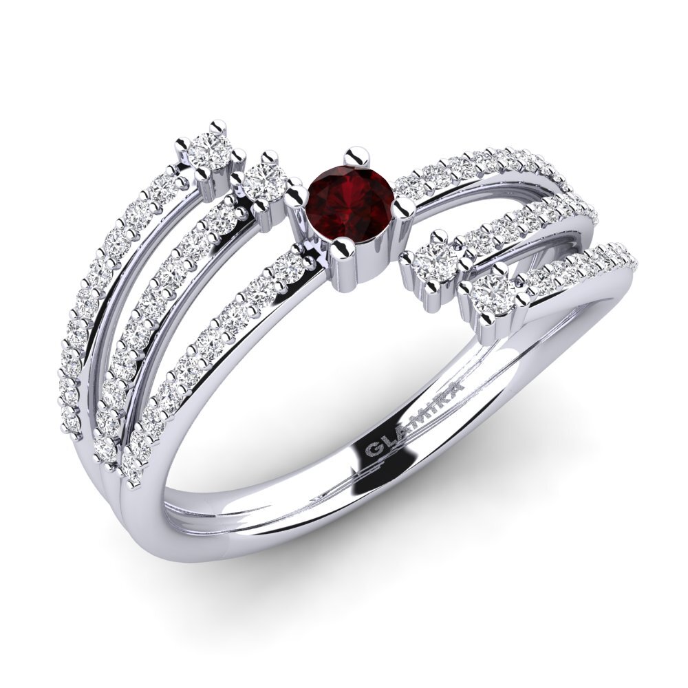 Garnet Engagement Ring Mavra