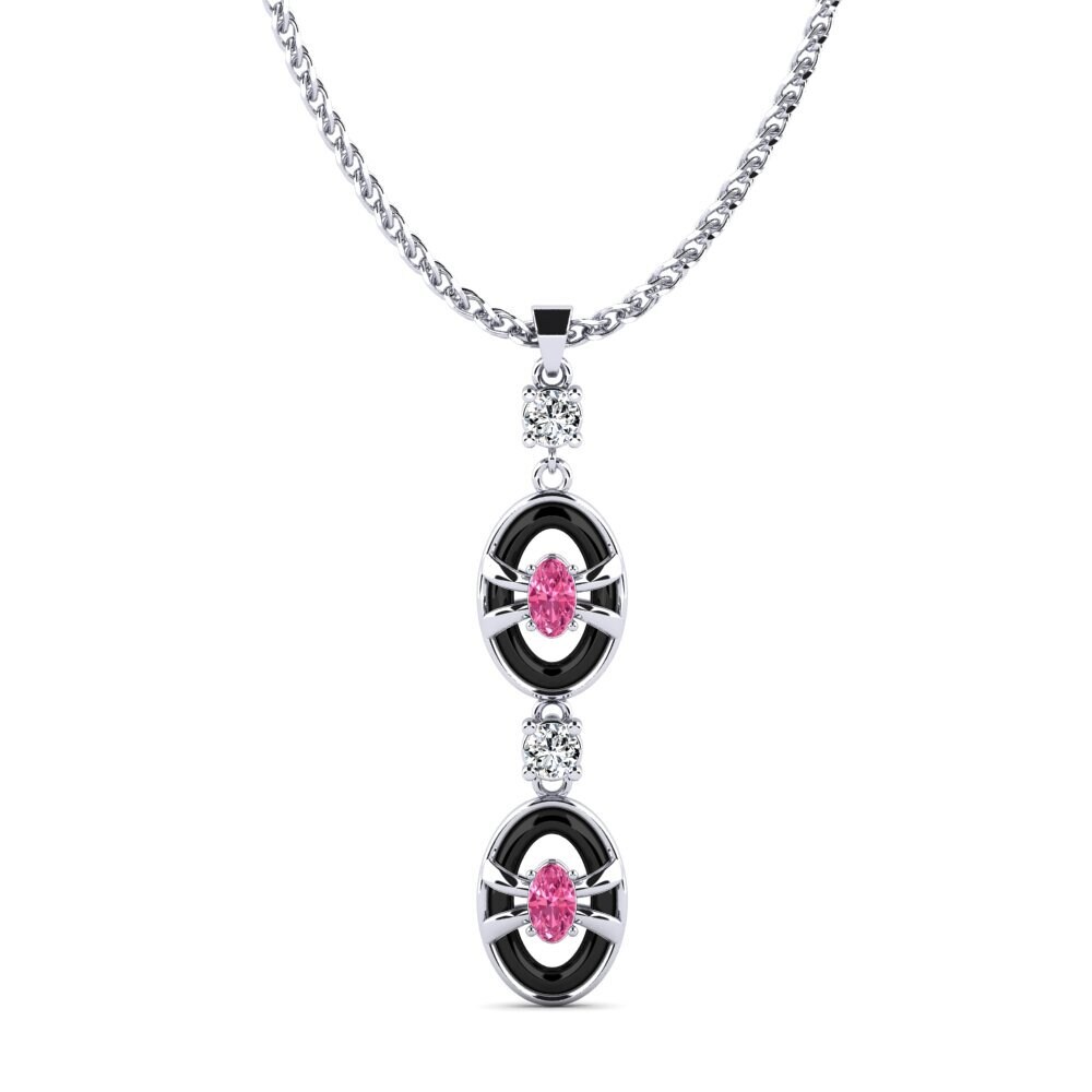 950 Platinum Pink Tourmaline Women's Pendant Mcilrath