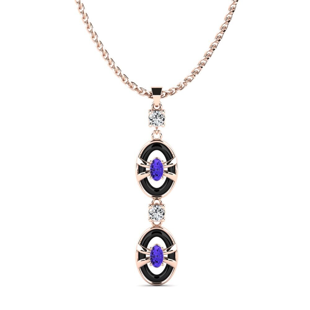 9ct Rose Gold Tanzanite Women's Pendant Mcilrath