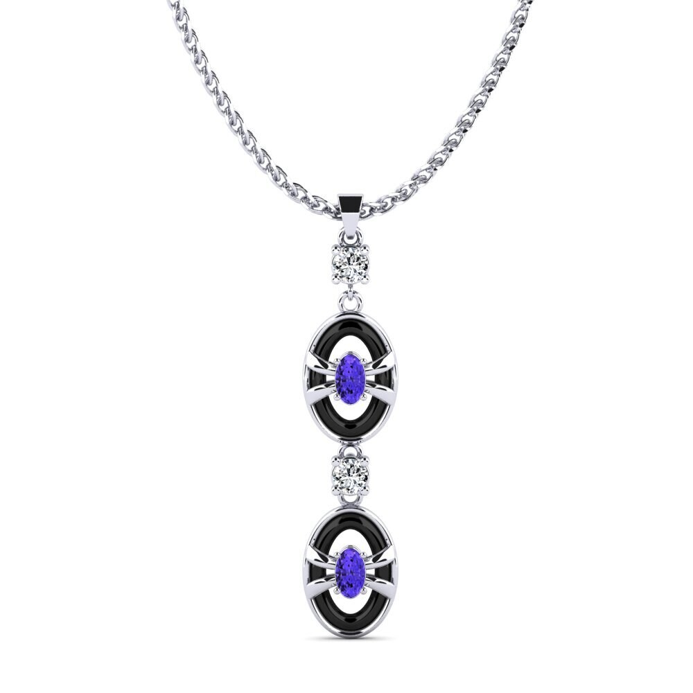 950 Platinum Tanzanite Women's Pendant Mcilrath