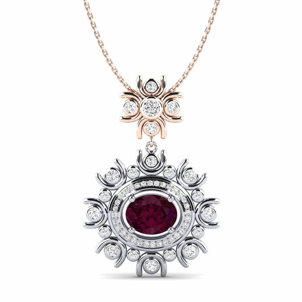 Pendentif pour femme Meda Grenat de Rhodolite