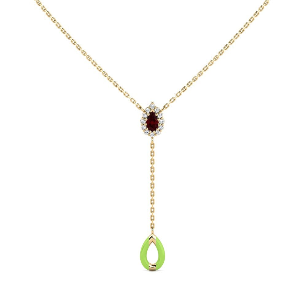 Lariat Garnet Necklaces