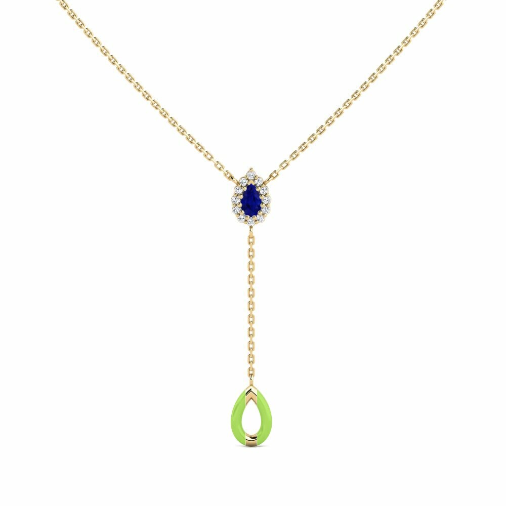Vàng 18K Đá Sapphire Dây chuyền nữ Meeker