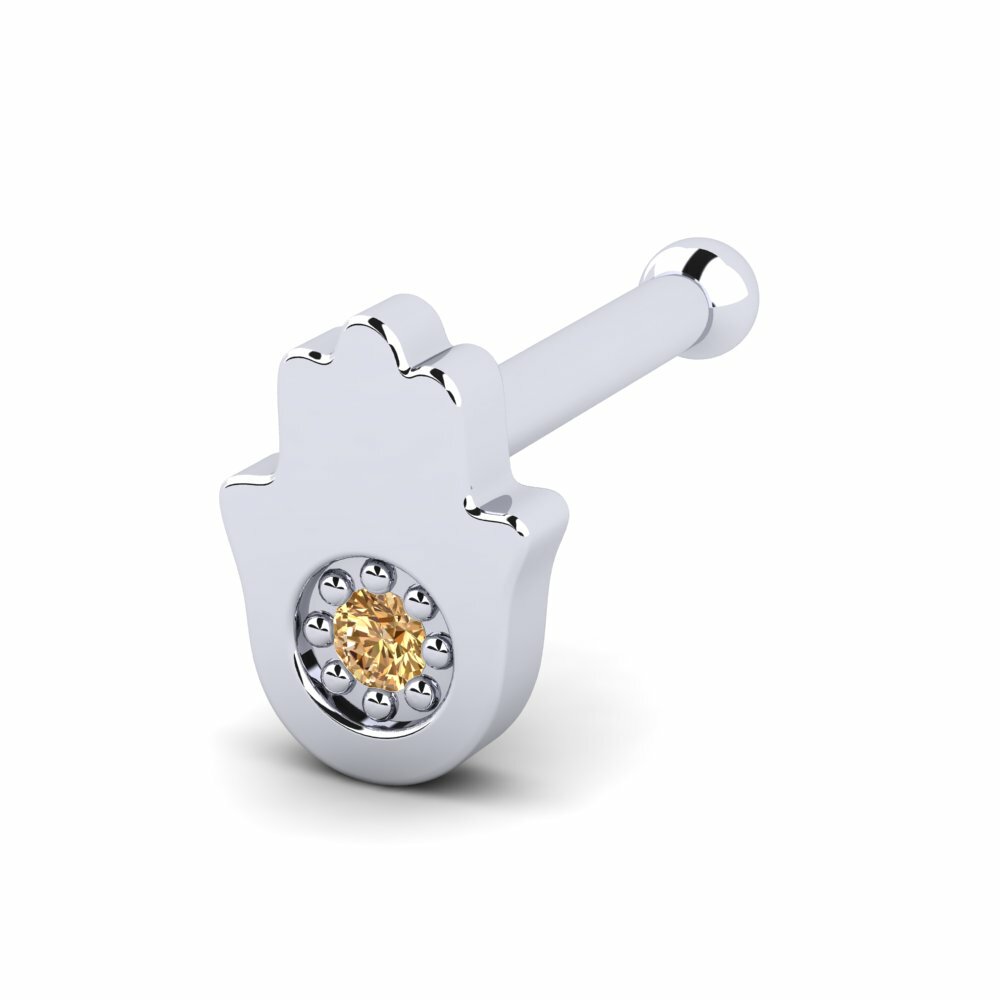 Bruine Diamant Neus Pin Mees