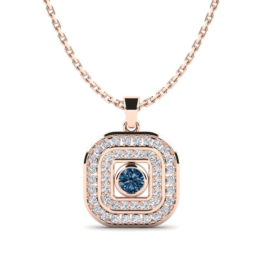 Diamante Azul Colgante de Mujer Mehrab