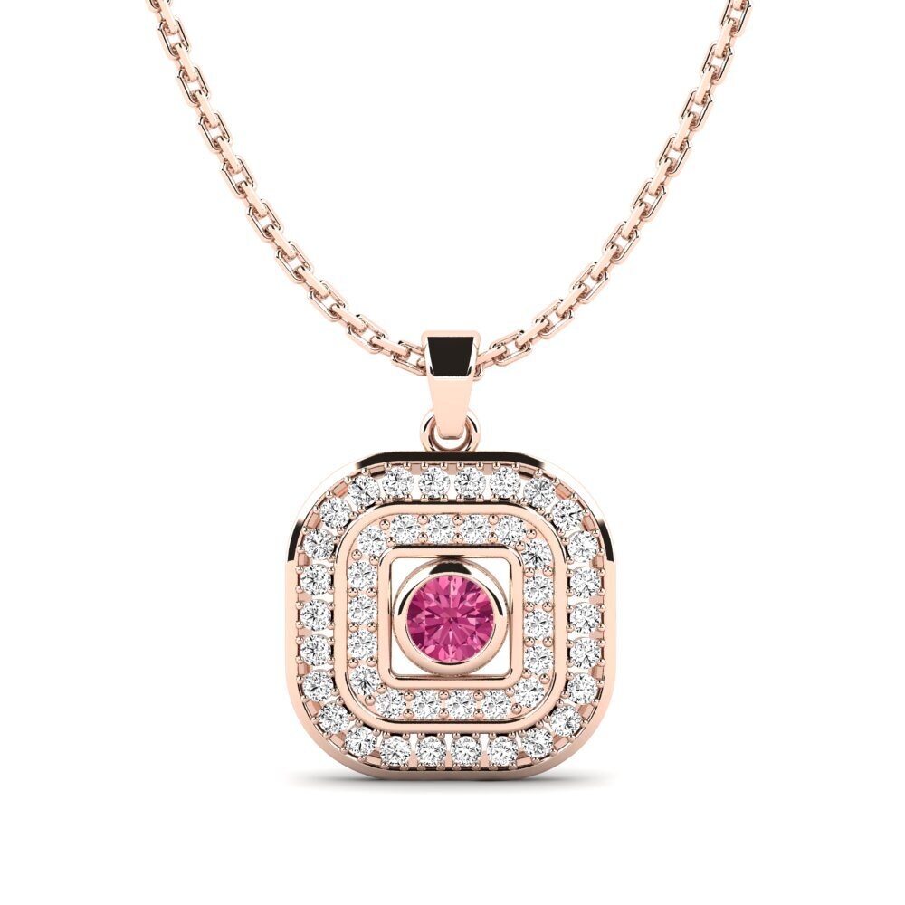 Turmalina rosa Colgante de Mujer Mehrab