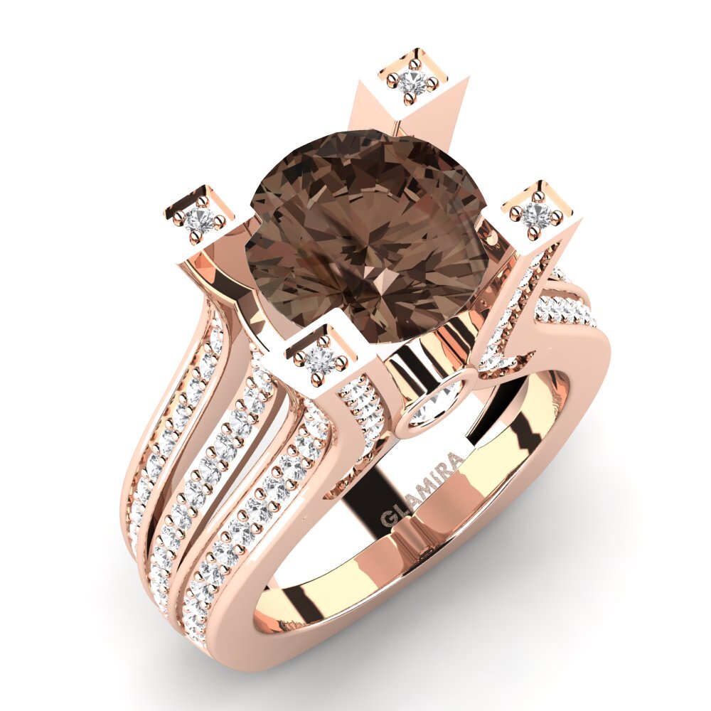 14ct Rose Gold Engagement Ring Melita