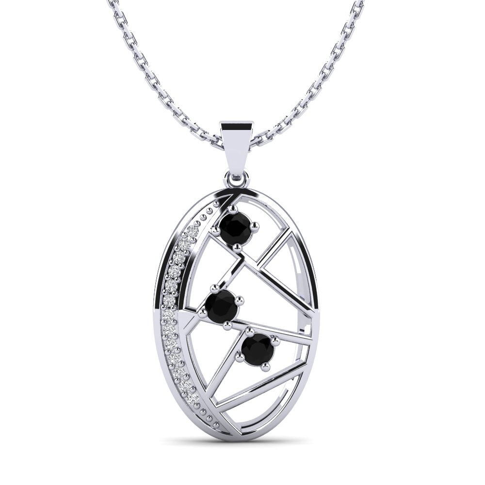 Black Sapphire Women's Pendant Melpomene