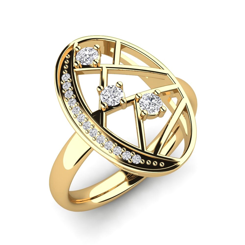 Fashion Rings Melpomene 585 Yellow Gold Diamond