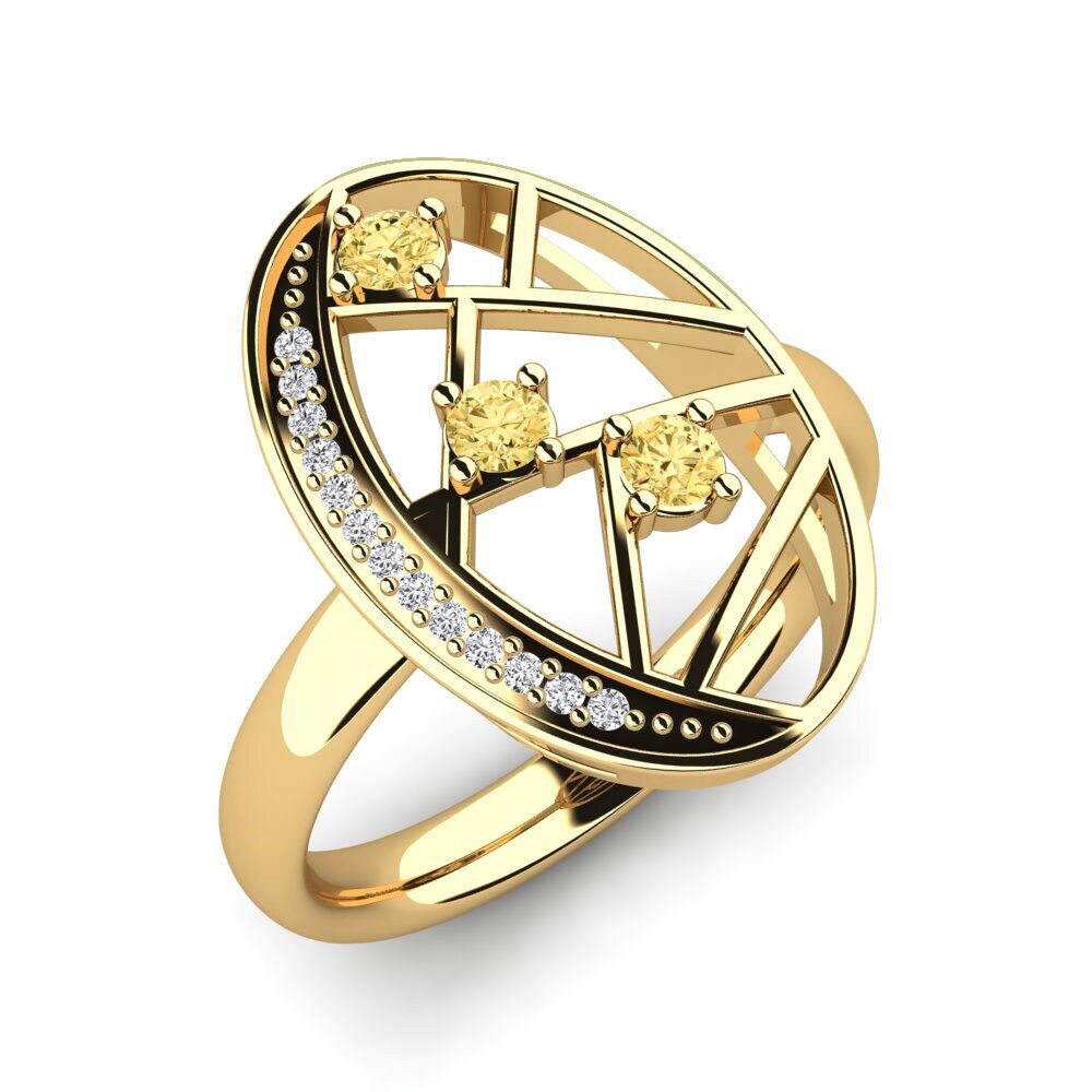 Gelber Diamant Ring Melpomene