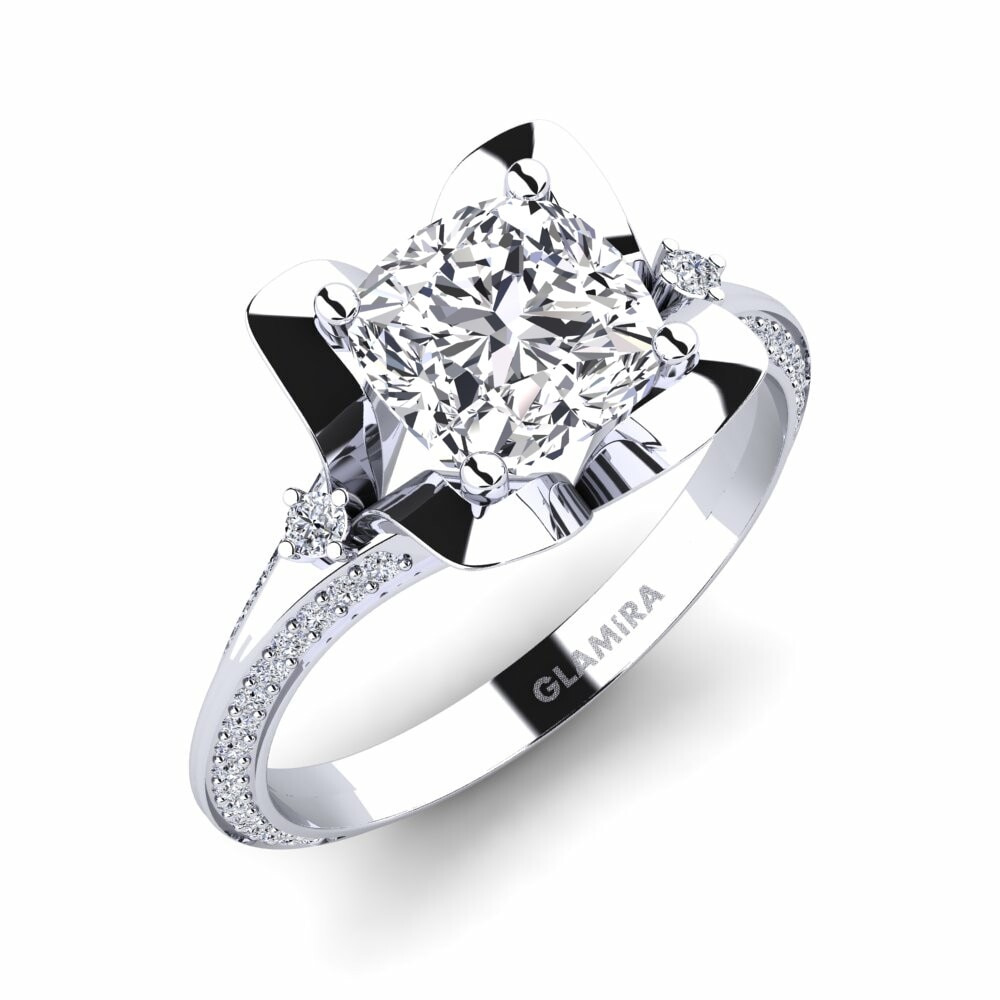 Exclusive Anillos de compromiso Melrosie Oro Blanco 585 Diamante