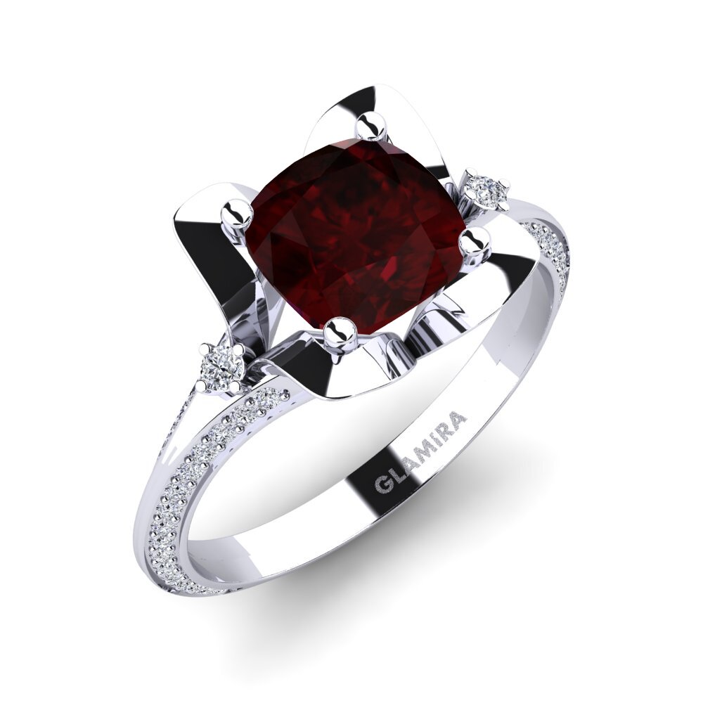 Garnet Engagement Ring Melrosie