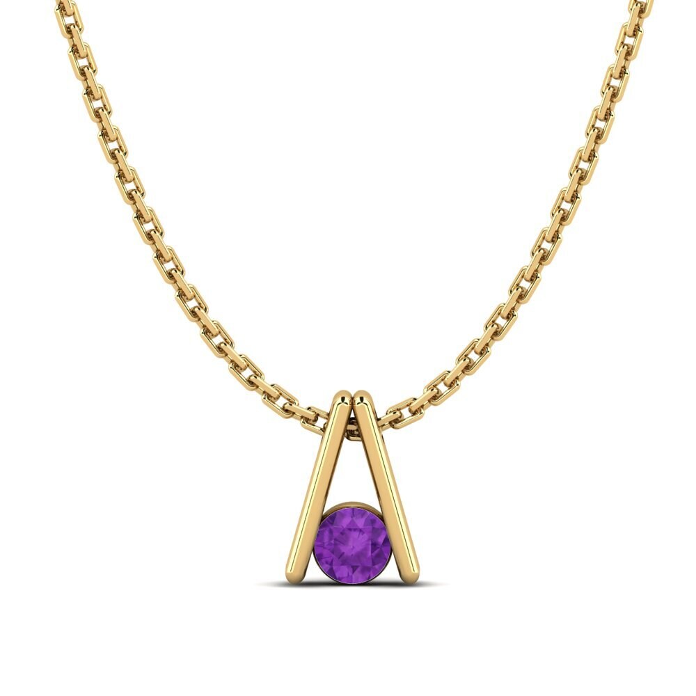 Amethyst Women's Necklace Melsa