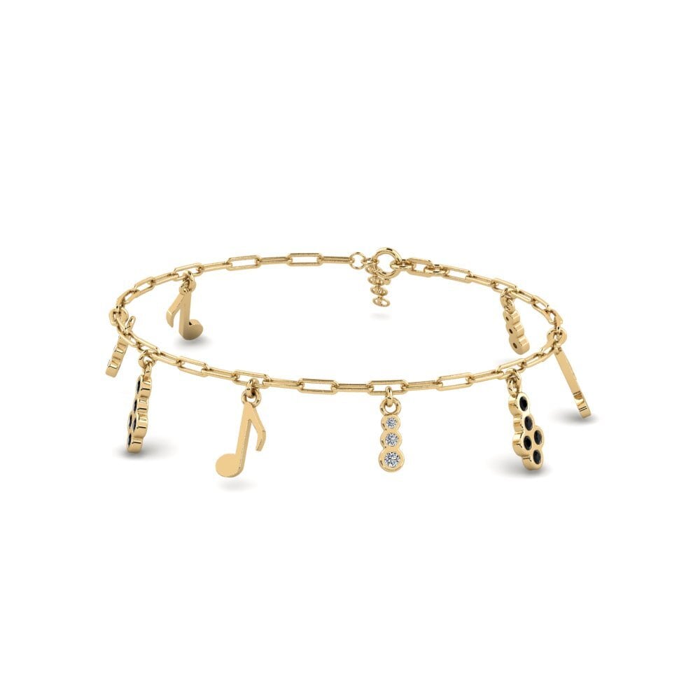 Saphir noir Bracelet trombones Memunda