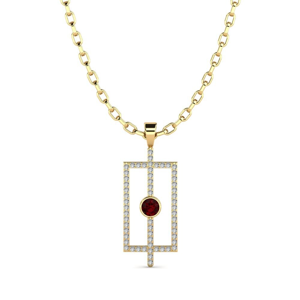 Garnet Men's Pendant Alfhild