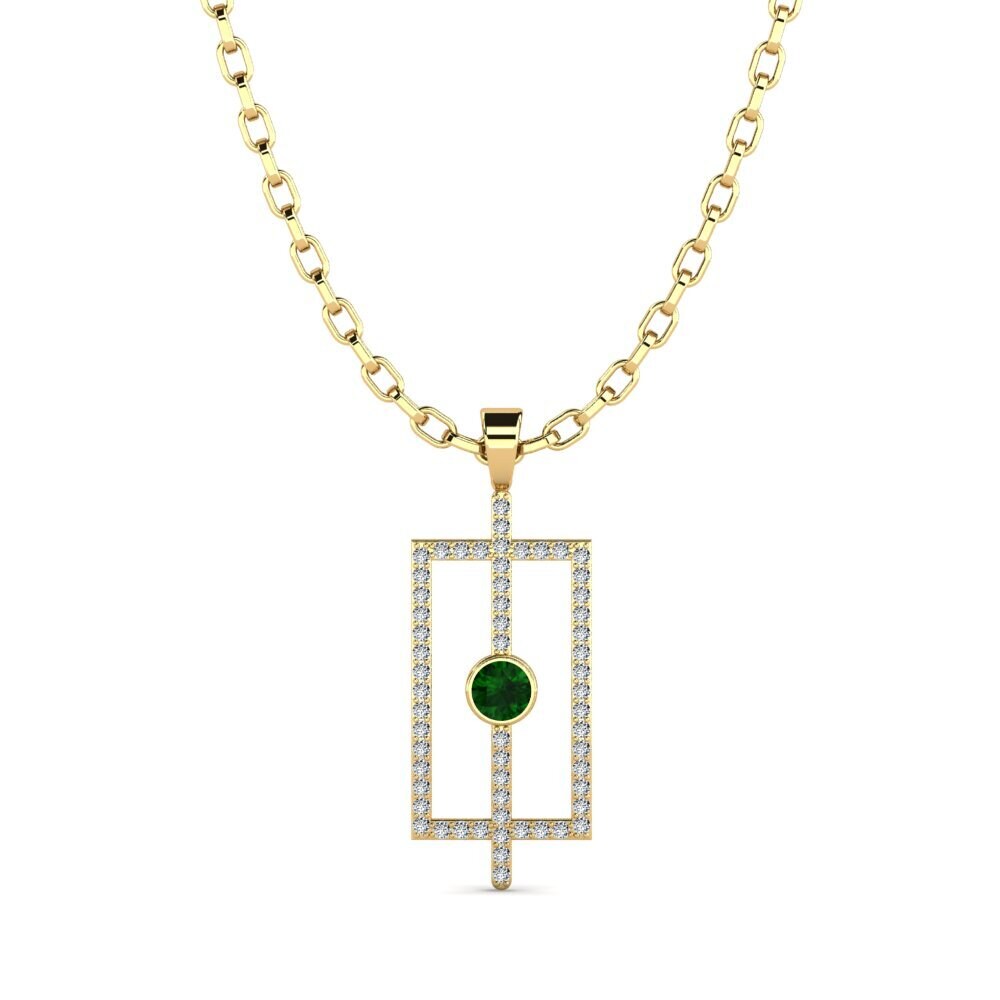 Green Tourmaline Men's Pendant Alfhild