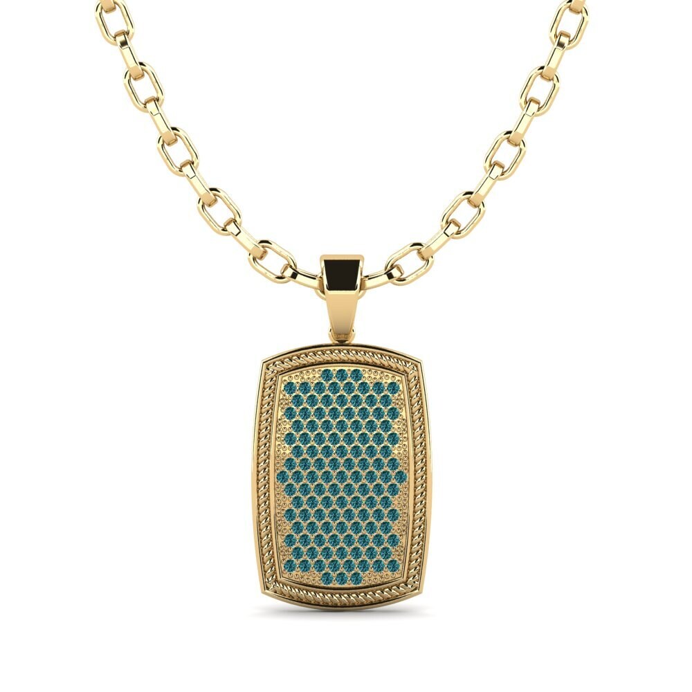Blue Diamond Men's Pendant Bouchra