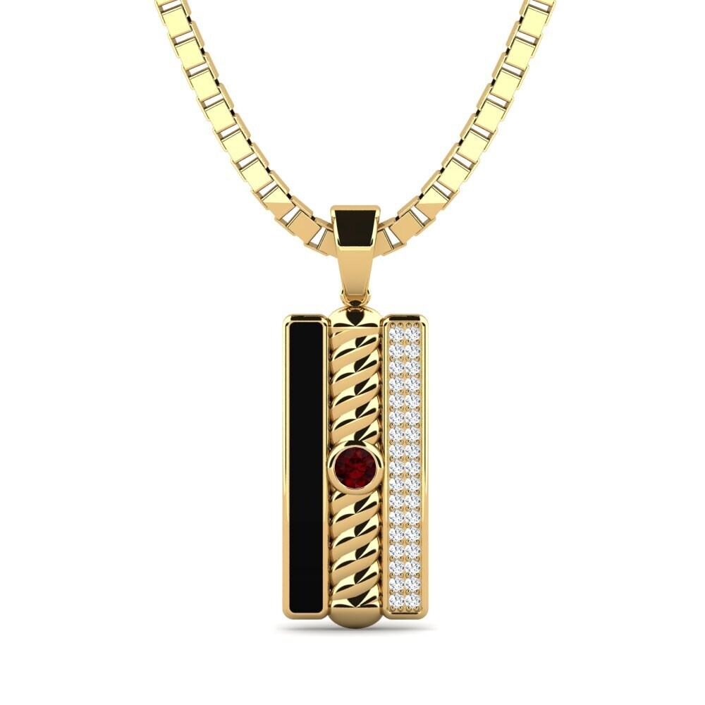 Garnet Men's Pendant Carburora