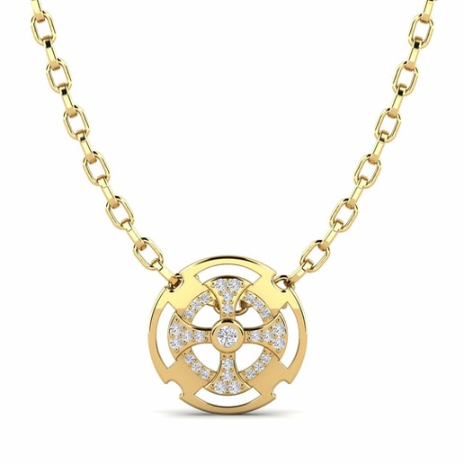 Men's Necklace Gerald 585 Yellow Gold & Diamond