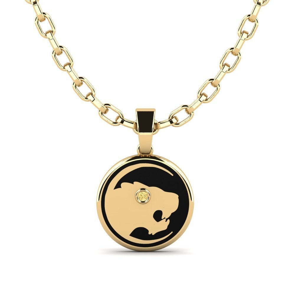 Diamante Amarillo Colgante para hombre Godillot