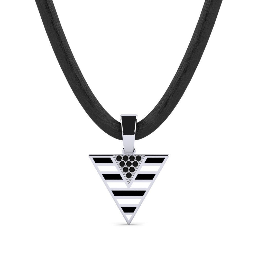 925 Prata de lei Ônix Negro Pingente masculino Grido