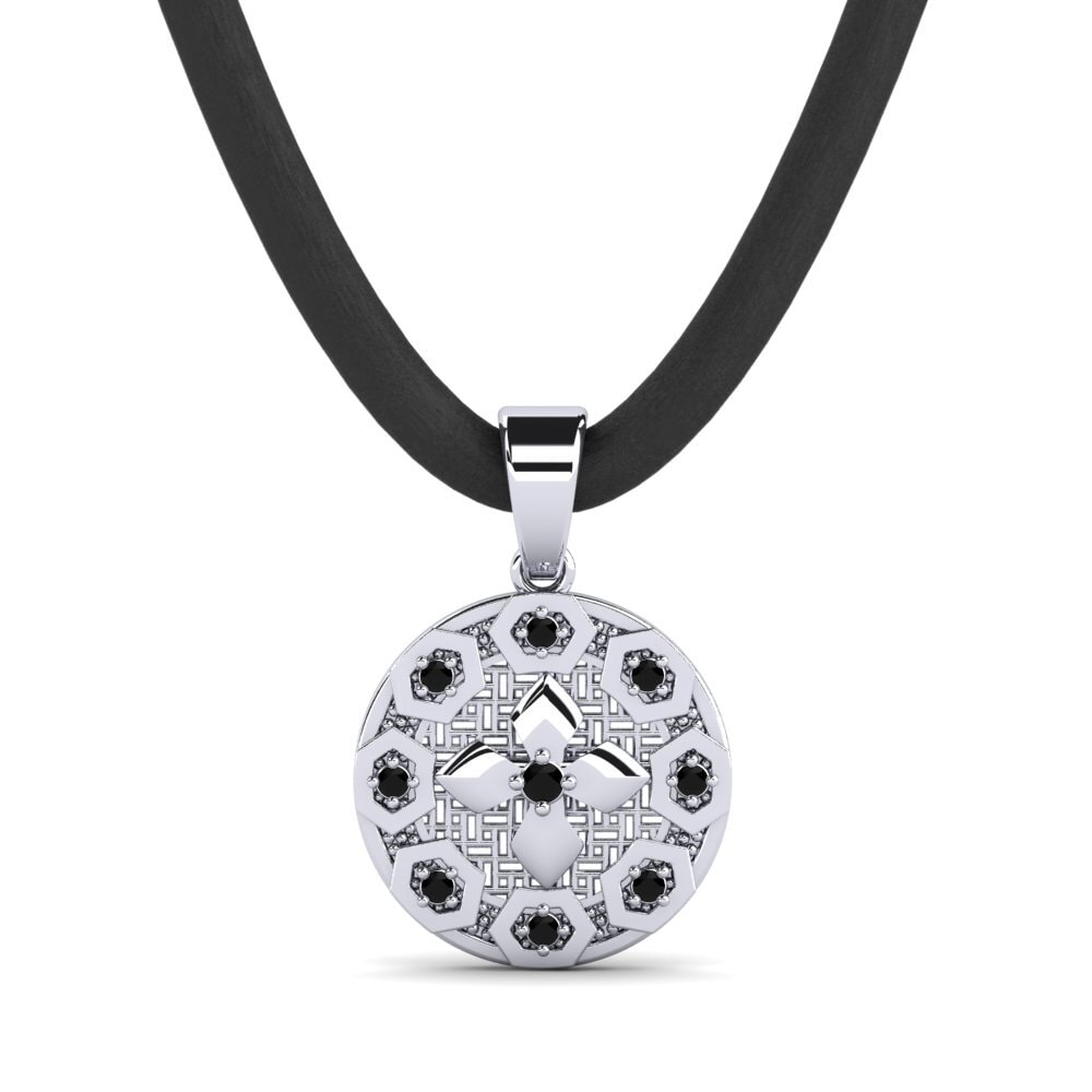925 Prata de lei Ônix Negro Pingente masculino Hyrdge
