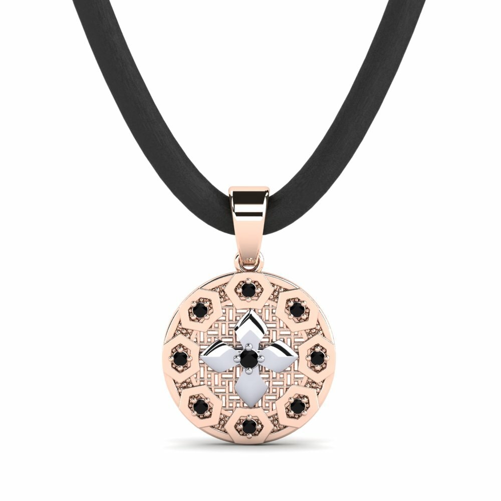14k Oro Rosa & Blanco Colgante para hombre Hyrdge