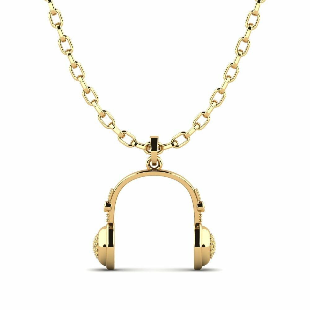 Gele Diamant Heren hanger Juan