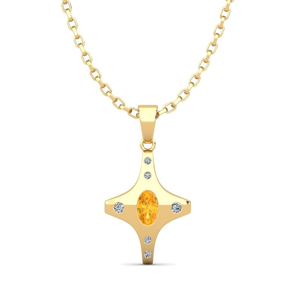 Citrine Men's Pendant Riesa