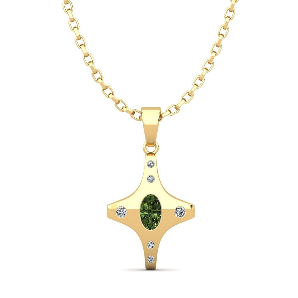 Green Sapphire Men's Pendant Riesa