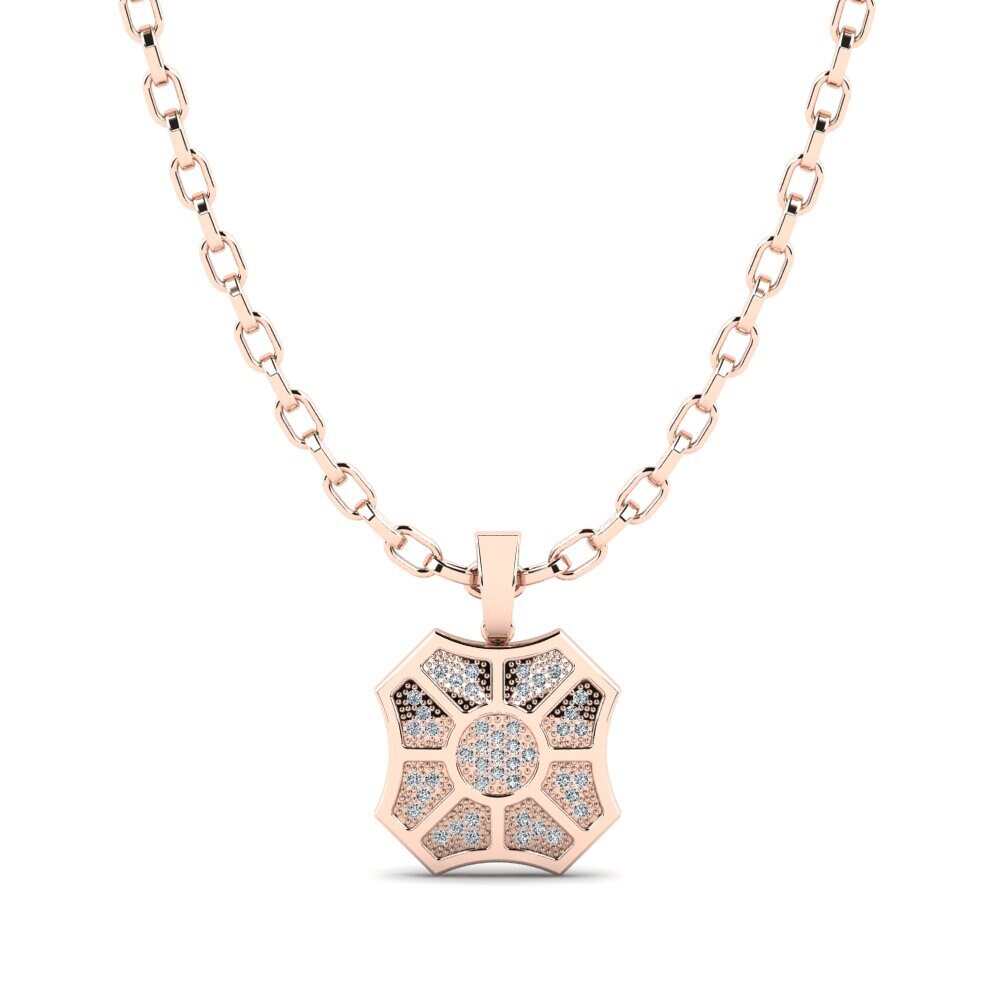 14k Oro Rosa Colgante para hombre Targum