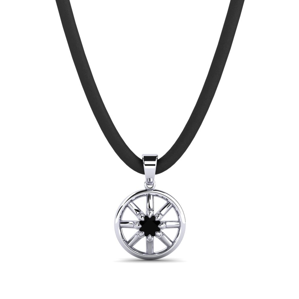 925 Prata de lei Ônix Negro Pingente masculino Togetic