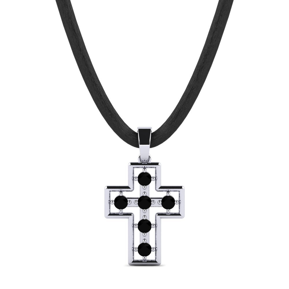 Schwarzer Onyx Herren-Anhänger Vacher