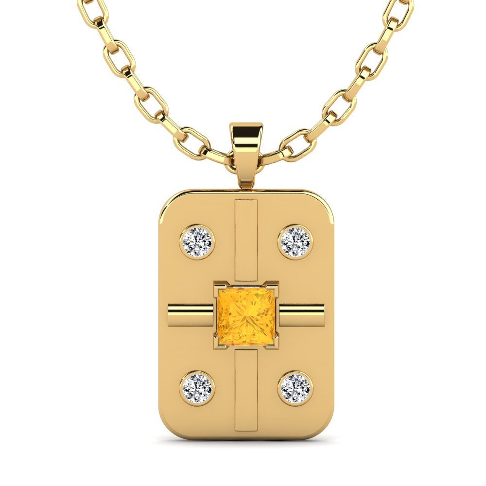 Citrine Men's Pendant Vigore