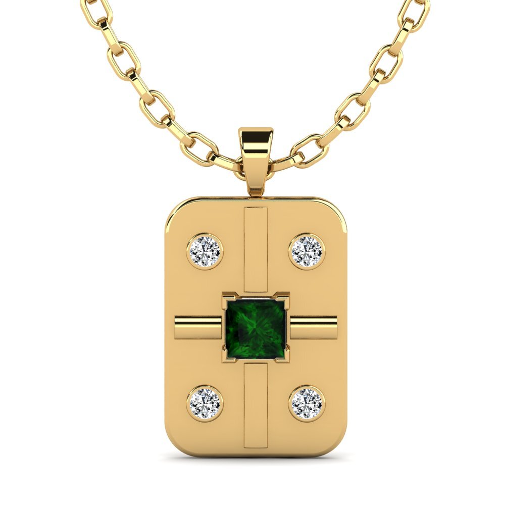Green Tourmaline Men's Pendant Vigore