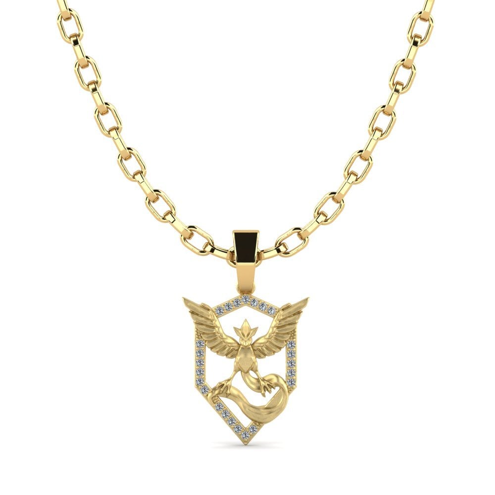 Round Zirconia Men's Pendant Waltraud