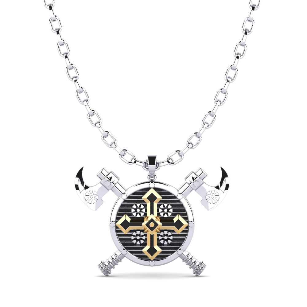Religious Symbols 18k White & Yellow Gold Necklaces