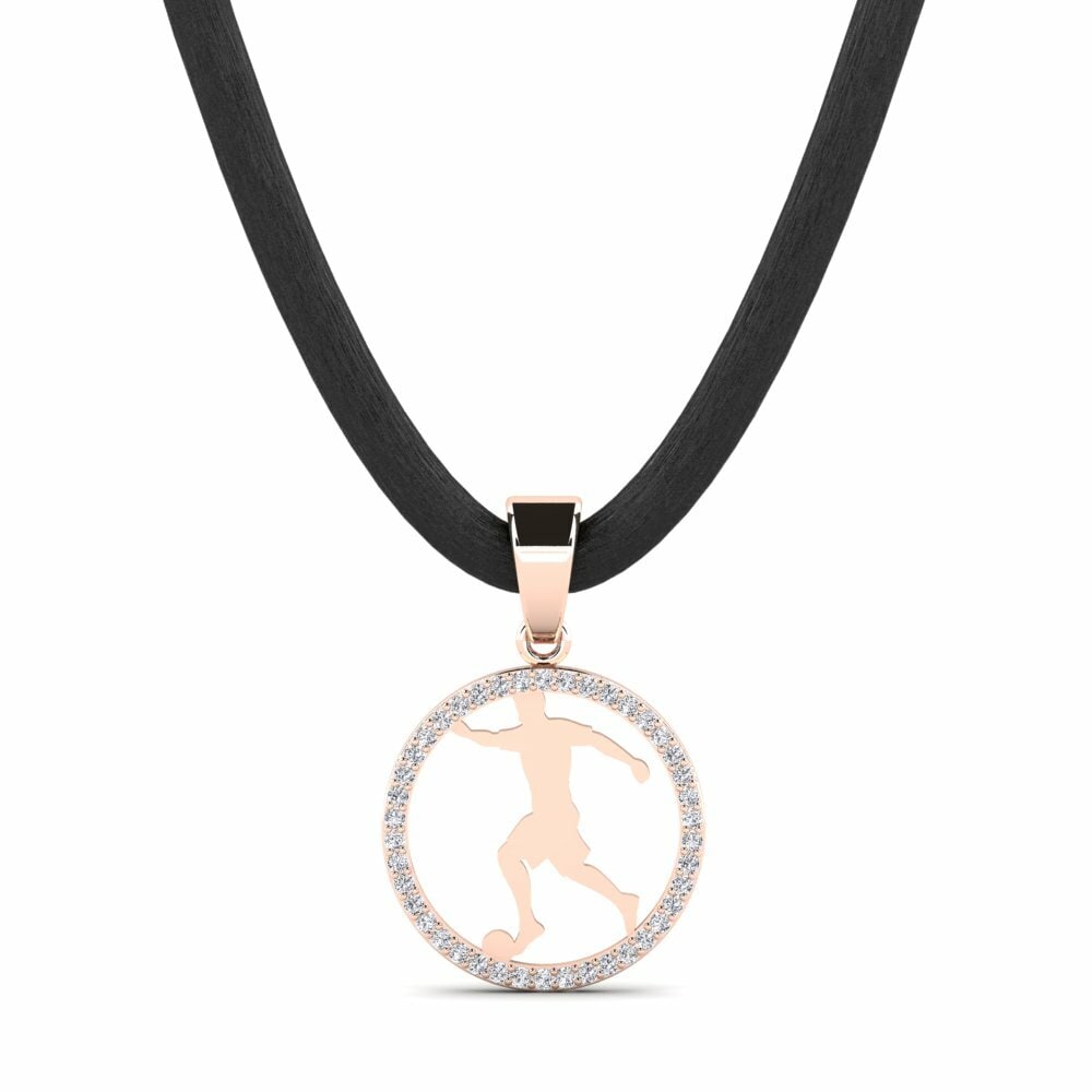 14k Oro Rosa Colgante para hombre Wortham