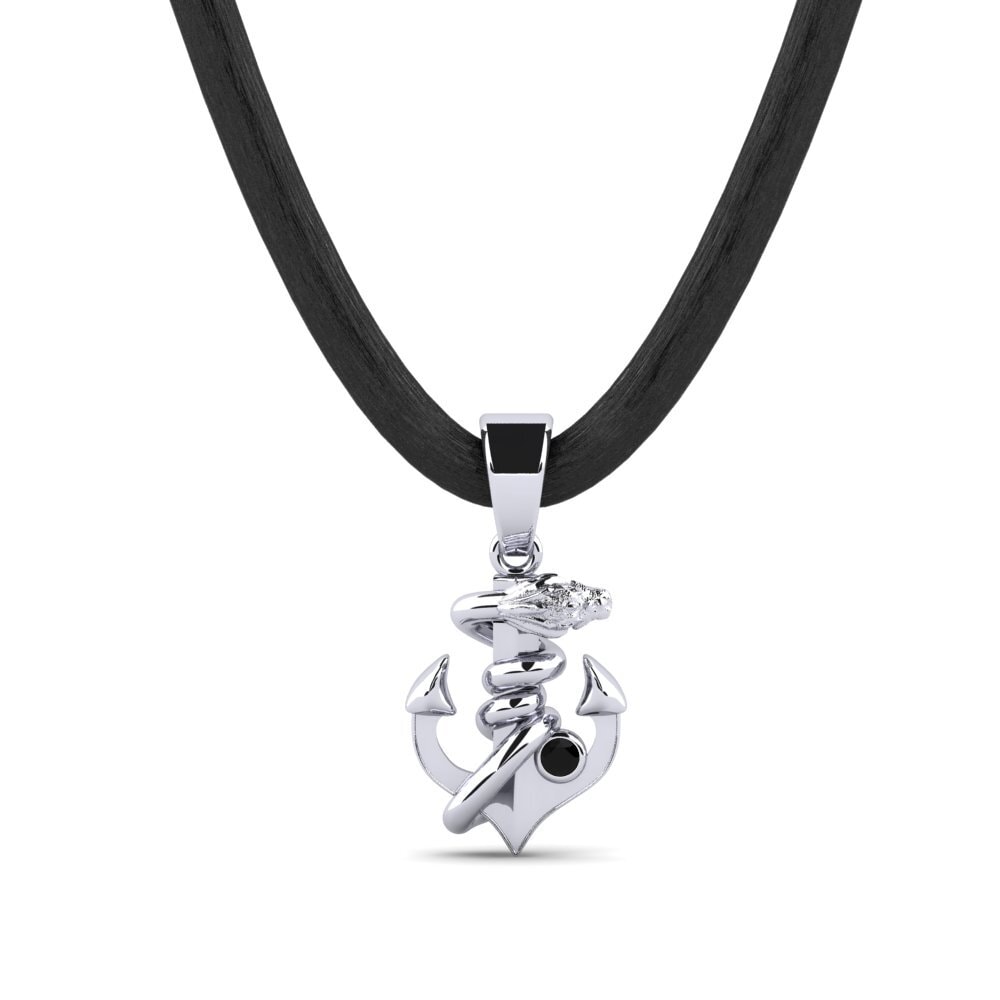 Safira negra Pingente masculino Wrath
