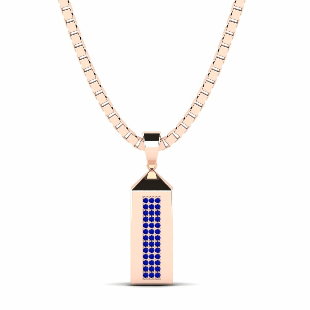 14k Oro Rosa Colgante para hombre Yarden