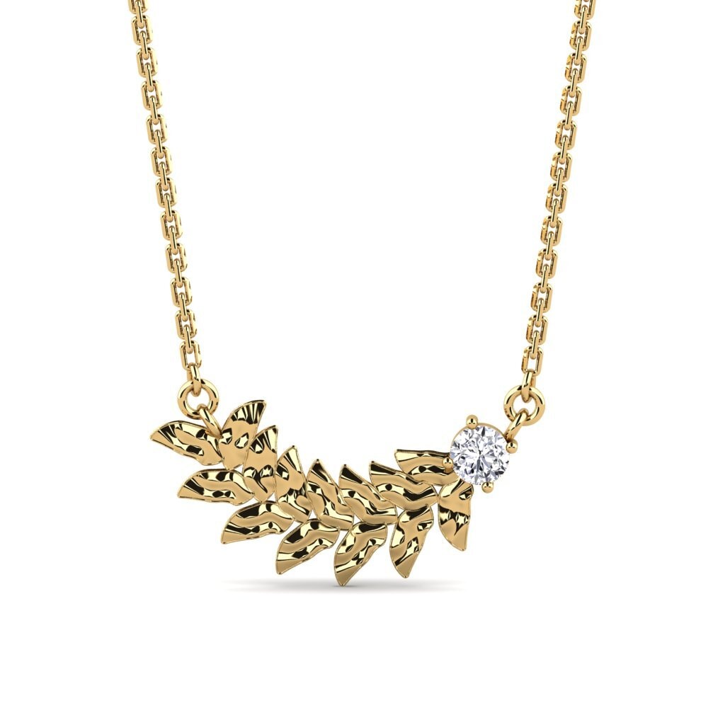 Or Jaune 585 Collier pour femme Mendy