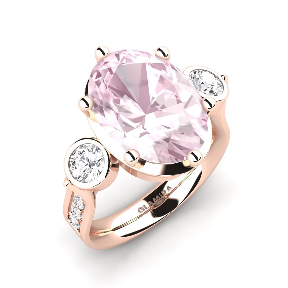 9ct Rose Gold Engagement Ring Menes